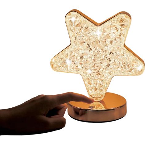 Lampe étoile pour enfants veilleuse rechargeable sans fil tactile à intensité variable en continu avec modes de couleurs - Salon chambre d 3 (1/4)