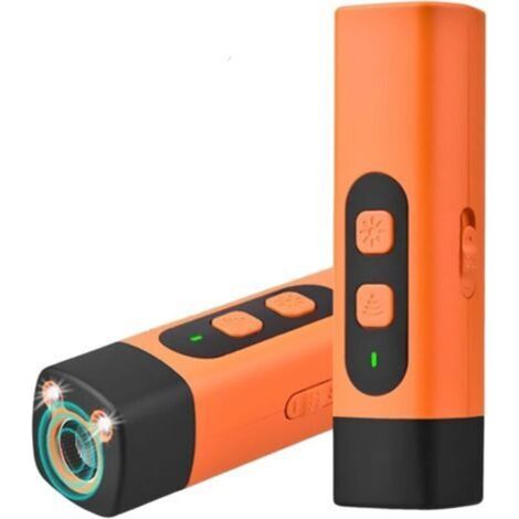 Anti Aboiement - 2025 Stop-Croq Aboiement Chien, Dispositif Anti-Aboiement Portable pour Chiens, 3 Modes Ajustables, Calmez Les Aboiements Tout en Douceur, en Une Pression (Orange) (1/4)