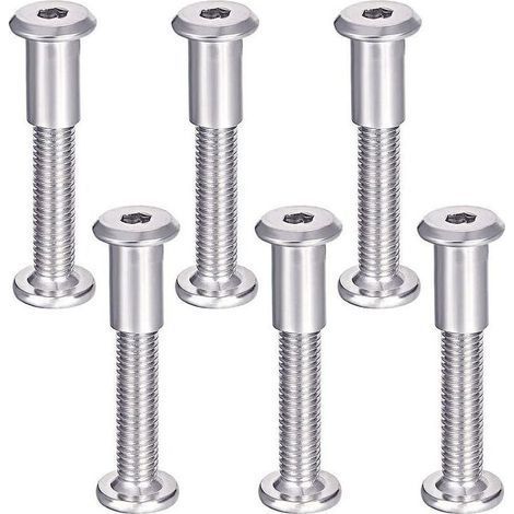 Vis de Raccordement M6 en Acier Inoxydable - 6 Pcs pour Assemblage de Meubles (1/5)