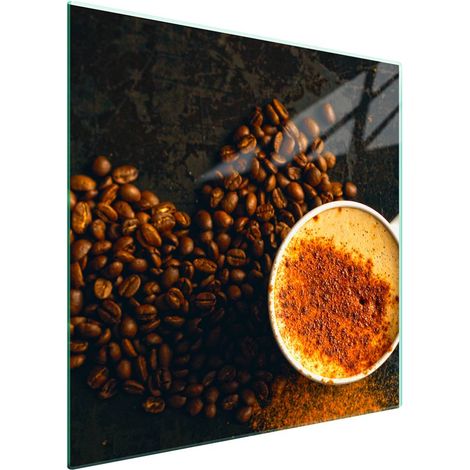 Protezione in vetro per piano cottura 50x52 Caffè (1/5)