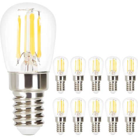 Ampoules LED E14 Lampe VintageLot de 10 -GBLY  ST25 Edison 2700K 4W Blanc Chaud Lampe à Incandescence Rétro à Filament en Verre Antique.