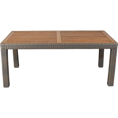 Teneriffa Set 13tlg. 6 Sessel mit Sitzkissen, 1Tisch 180x100
