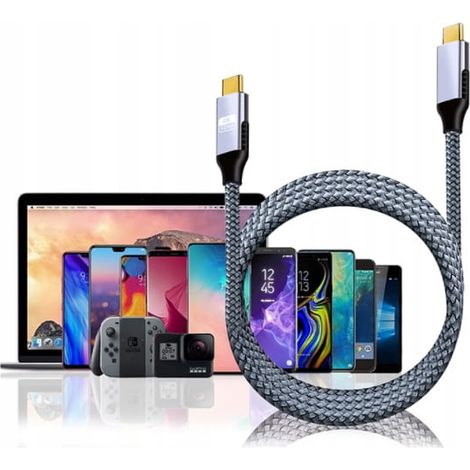 Câble Thunderbolt USB-C 4K 60 Hz 100 W ZC-8 2 m (1/4)