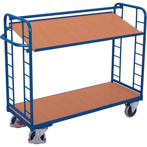VARIOfit Etagenwagen mit 2 Holzböden 1.355 x 550 mm (1/2)