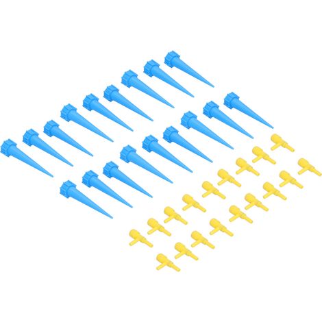 18 automatische Sprinkler mit Regulierventil für Pflanzen, automatische Bewässerungskegel, kontinuierliches Bewässerungssystem, Blau (1/5)