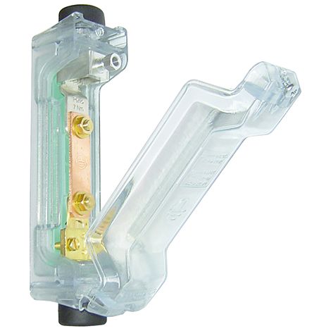 Michaud – Barrette de terre alu pour colonne – Acceptation câble Alu 25 à 50 mm² – Degré de protection IP44D – N106