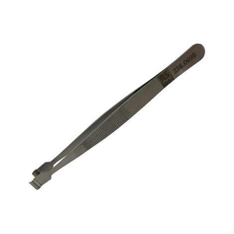 Brucelles de précision RS PRO 578SA pointe Arrondie en acier austénitique à faible de teneur en carbone, L. 120 mm ( Prix pour 1 )