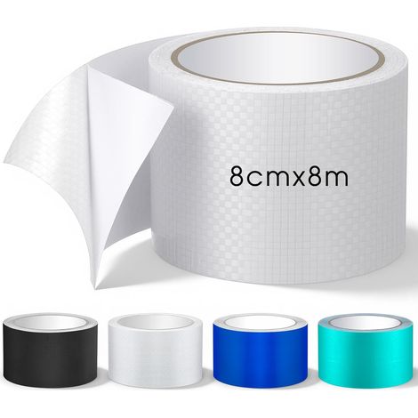Ruban de Bâche PE Adhésive Imperméable Kit, Blanc (1/5)