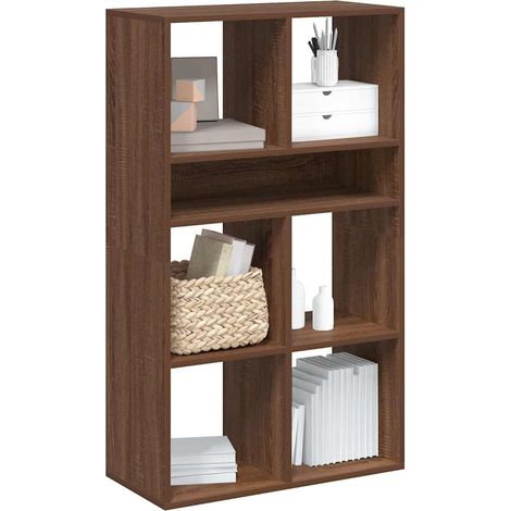 Bücherregal Braun Eichen-Optik 66x31x112 cm Holzwerkstoff