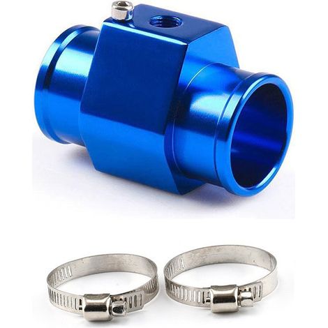 Adaptador de aluminio para sensor de temperatura del agua de 32 mm + 2 abrazaderas