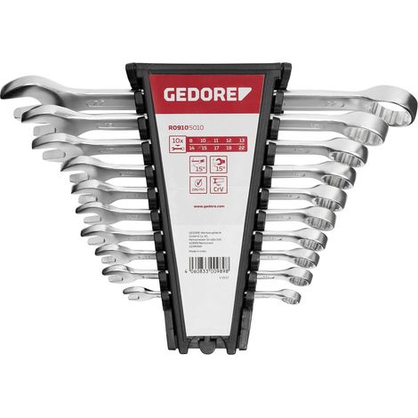 Gedore RED 3300989 R09105010 Jeu de clés mixtes Ouverture de clé (métrique) 07 - 29 mm (1/5)