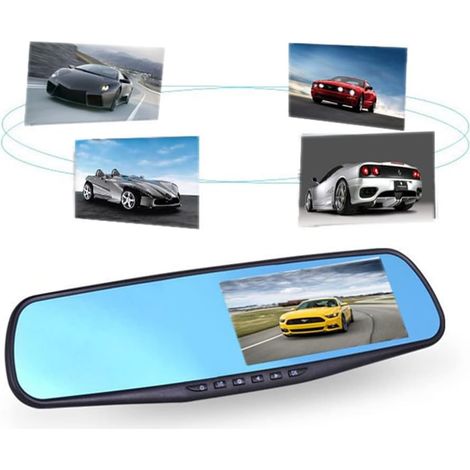 Objectif de voiture 1080p avec capteur G intégré, grand angle de nuit, pour vision de stationnement, moniteur, enregistreur, caméscope, télécommande, chargeur de batterie, professionnel (1/2)