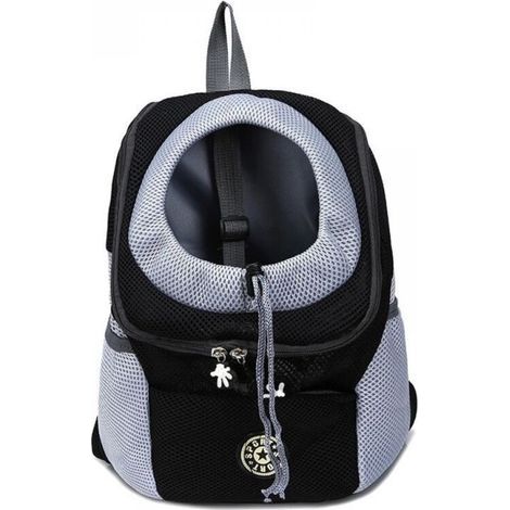 Sac à Dos Pliable pour Chien de Voyage pour Animaux de Compagnie pour Chat Sacs à Dos de Transport pour Chiens Petit Transporteur (Noir, S) (1/5)