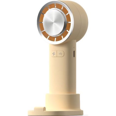 Tragbarer elektrischer Kältekompressor-Ventilator, USB-aufladbar, mit 3 einstellbaren Geschwindigkeiten und integrierter Smartphone-Halterung, ideal für Zuhause, Büro oder Reisen. (1/5)
