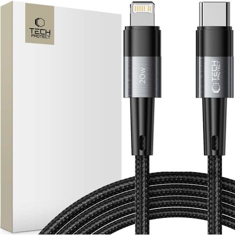 Cavo Lightning Tech-protect Ultraboost PD20W/3A 200CM grigio