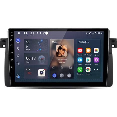 Autoradio Hexinex Pour BMW Série 3 E46 318 320 325 M3 Android 14 CarPlay 2+64GB (1/5)