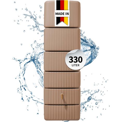 4rain SLIM Wandtank 330 Liter taupe (1/5)