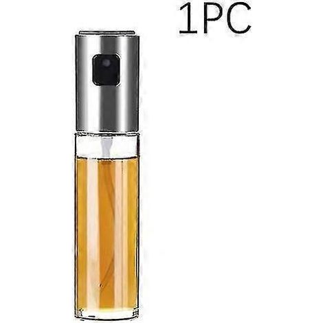 Leere Küchenölsprayflasche, Essigflasche, Ölspender, hellgrau