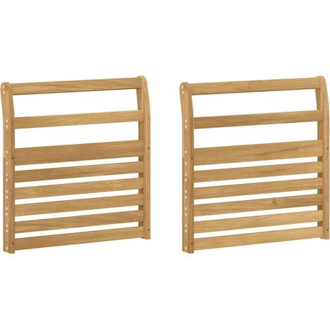 Módulo de Descansabrazos 2 pcs Blanco 58,5 x 8 x 60 cm vidaXL (1/5)
