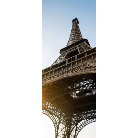 Panneau mural douche en alu-composite VIPANEL - Paysage Urbain Décor Tour Eiffel - Finition Brillant - 100x255cm (1/5)