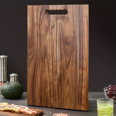 Planche à découper en bois d'acacia, pour la viande, pour un usage domestique, la pâtisserie et l'organisation de la cuisine.-AquaForge (1/5)