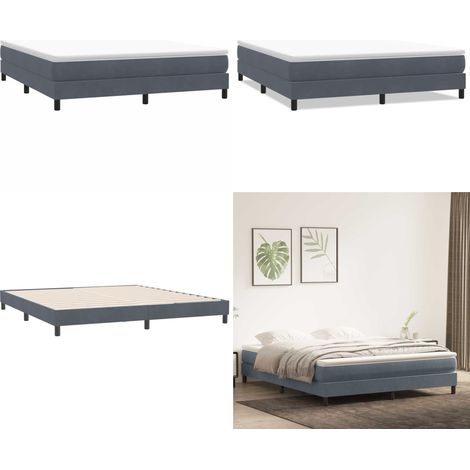 Sommier Ă lattes de lit sans matelas 180x210 cm velours - Lit sans matelas - Velours (1/5)