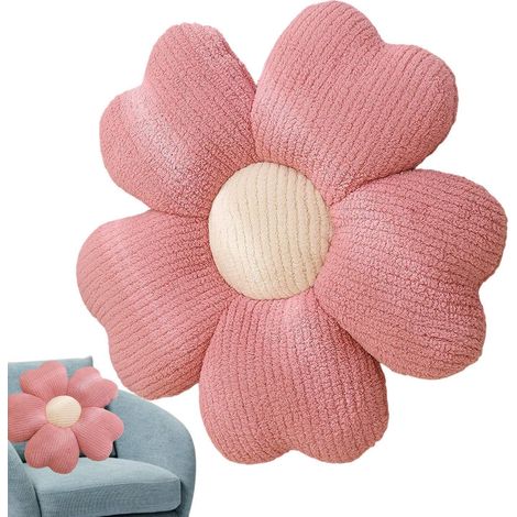 Cojín 3D de felpa con forma de pétalo - Para dormitorio, patio, sofá, cama, sala de juegos (1/5)