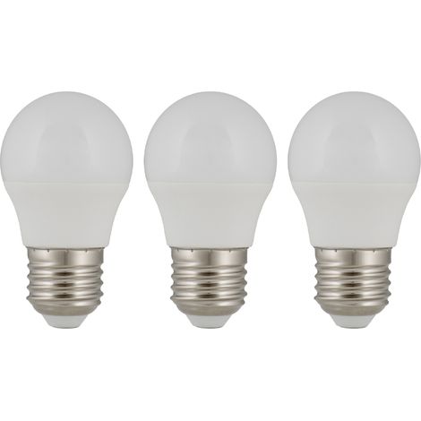 ampoule à led - e27 - 3w - 2700k - 250 lm - g45 - lot de 3 - bailey 144616