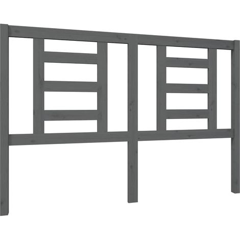 Maison Exclusive - Cabecero de cama madera maciza de pino gris 14 (1/5)
