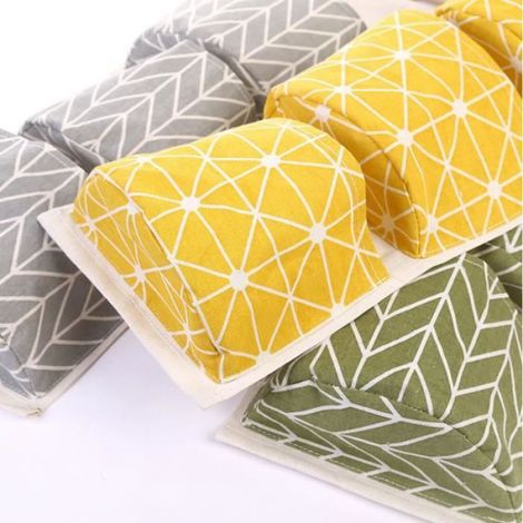 Lot de 2pcs Sac de Rangement Suspendu Mural Imperméable Organiseur de petit Objets pour Cuisine et Salle de bain, Jaune et Vert (1/4)