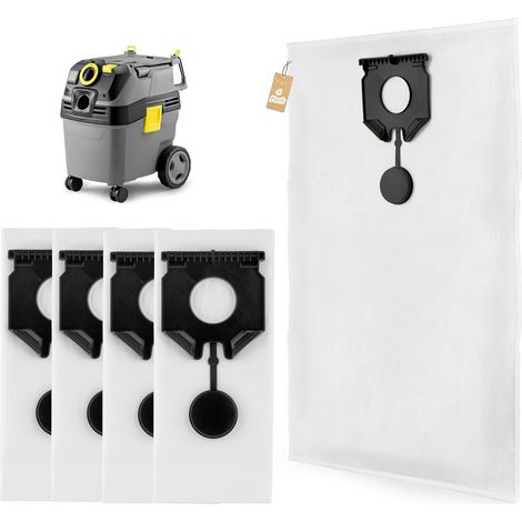 4 Pièces Sacs à Poussière pour Kärcher NT 30/1、NT 40/1、NT 50/1 Sacs à Poussière de Rechange Aspirateur Accessoires(2.889-154.0) (1/5)