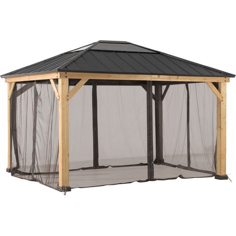 Netz für Zedernholz Gazebo - 393cm x 452cm