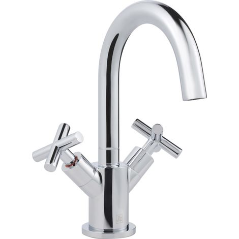 JTP Solex Mono Basin Mixer Tap Swivel Spout Without Waste - Chrome (1/3)