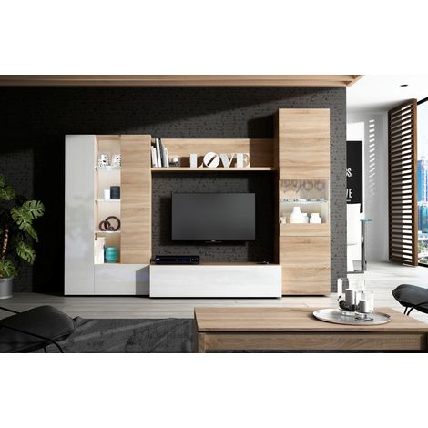 Mueble Salon TV Roble