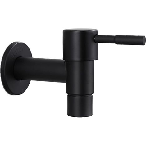 Mopp-Pool-Wasserhahn, Kurzgriff-Wasserhahn für Waschbecken, für Balkon, Wandmontage-Wasserhahn, Edelstahl-Kurzgriff-Wasserhahn für Balkon, Badezimmer, Küche, Garten