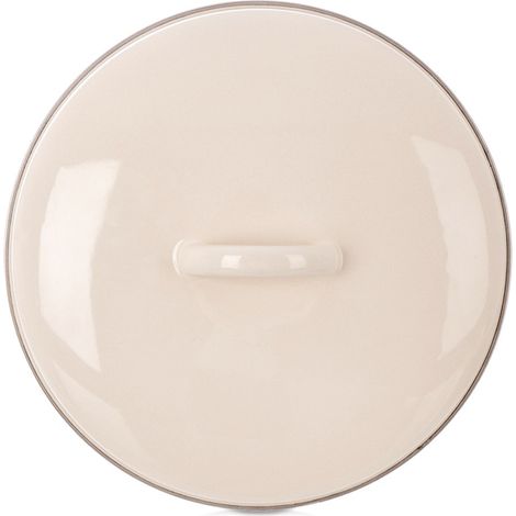 Tapa metálica de acero esmaltado para ollas y sartenes, 24 cm (1/3)