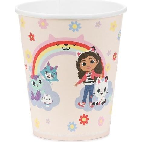 Vasos Gabi Cat House de 250 ml, 6 unidades