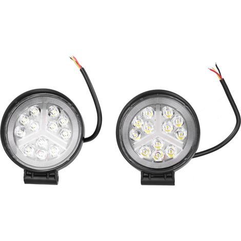 4-Zoll-LED-Rundscheinwerfer, 160 W, 6000 K, 12–30 V, IP68, 2 Stück, für LKW, Pickup, Geländewagen, SUV, Offroad-Fahrzeuge (1/5)