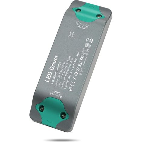 Transformateur 220V 12V 5A d'Alimentation LED 60W, 12 Volt Transfo LED Driver de Tension Constante, AC à DC Convertisseur Conducteur Tension Constante pour Ruban Bandes Leds Spot Ampoules Lampes LED (1/5)