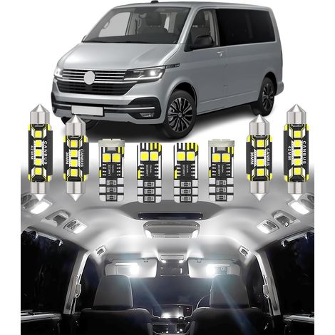 33pcs Car Interior LED Light Kit Replacement for Caravelle Multivan T5 T5.1 T6 2003-2018 Interior Lighting White 6000K (1/5)