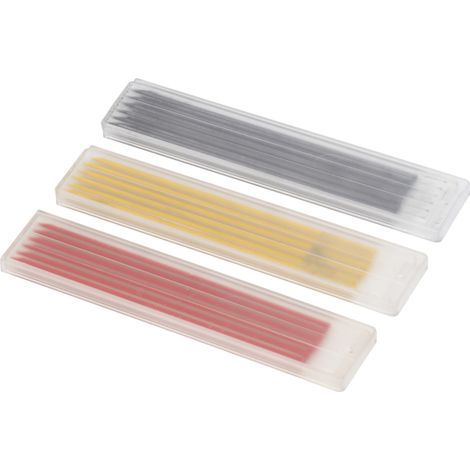 60 pièces mines de crayon menuisier 2,8mm pour dessin technique et travail du bois, mines solides pour crayons mécaniques (1/5)