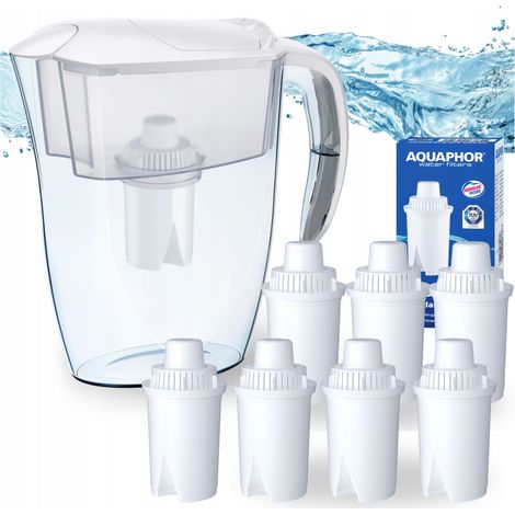 Aquaphor Real Filterkanne 2,9 l Weiß, 7 B15 Filterkartuschen (1/5)