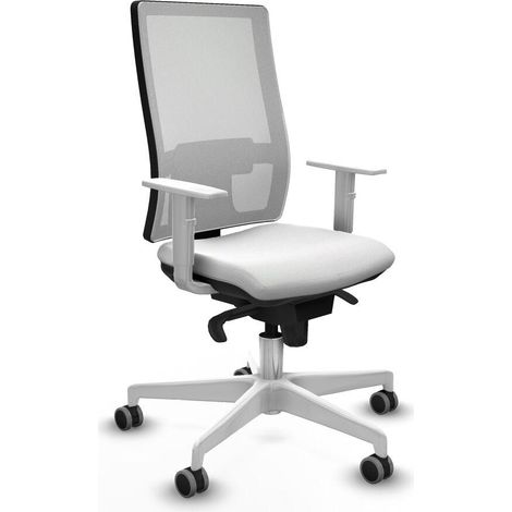 Piqueras y Crespo Chaise de bureau blanc ergonomique