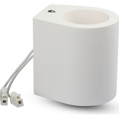 V-TAC Runder Wandstrahlerhalter in Weiß für G9 LED-Strahler, Gipskörper (1/5)