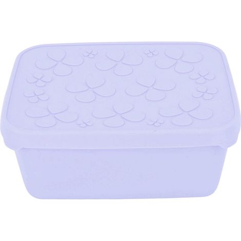 Lunchbox aus Edelstahl für Kinder und Erwachsene, 550 ml, Bento-Behälter aus Metall 304 mit auslaufsicherem Silikondeckel für Snacks, Obst, Gemüse und Taro (lila). (1/5)
