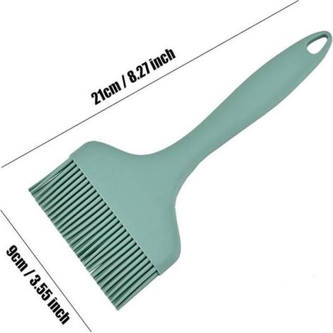 Pinceau à badigeonner en silicone pour pâtisserie, cuisson, grillades, barbecue, sauces, marinades, glaçages pour viandes, huile, (1/5)