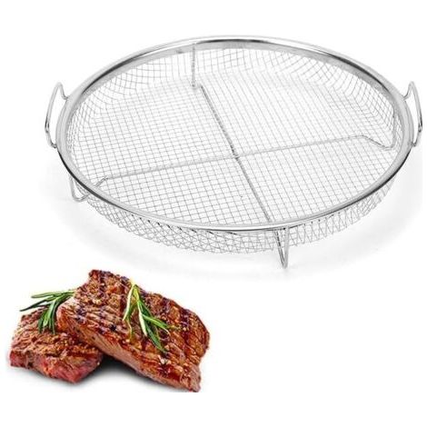 Panier Barbecue, Acier Inoxydable Grill,Panier Légumes Cuisson Et Plateau Plaques à Pâtisserie avec Grille et Grilles pour au Four - (1/5)