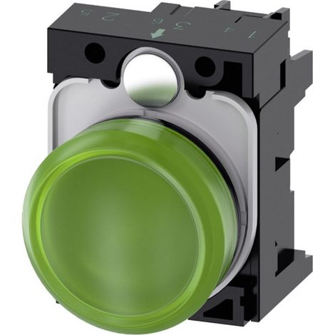 Siemens 3SU1106-6AA40-1AA0 Voyant lumineux plat vert 230 V/AC 1 pc(s)