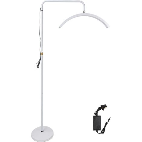 Lampe sur pied LED 50W 19in demi-lune 320pcs puces lumineuses, éclairage esthétique blanc 100-240V pour salon de beauté. (1/5)