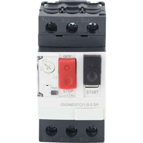Disjoncteur de protection contre les surcharges et les courts-circuits pour moteur, interrupteur de protection de démarreur de moteur AC690V GV2 ME07C 1,6-2,5A (1/5)